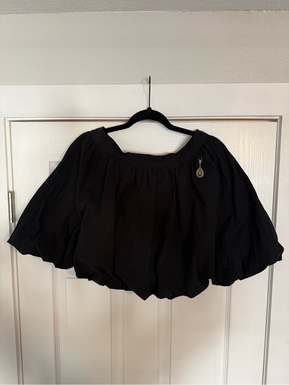 Spider Charm Black Bubble Skirt